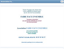 Tablet Screenshot of faire-face-ensemble.com